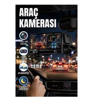 Çift Kameralı Full HD Araç DVR Kayıt Cihazı G Sensörlü Gece Görüşlü