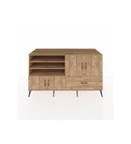 Kronos Konsol 5 Raflı Tek Çekmeceli 4 Kapaklı 176x59x99 Çam-Çam