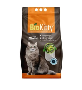 BioKitty Marsilya Sabunlu Tozsuz İnce Taneli Topaklanan Kedi Kumu 10 Lt (Beyaz)