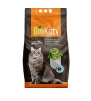 BioKitty Marsilya Sabunlu Tozsuz İnce Taneli Topaklanan Kedi Kumu 10 Lt (Beyaz)