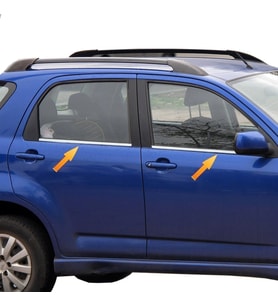 Daihatsu Terios Krom Cam Çıtası 2006 - 2013 Arası P. Çelik
