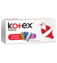 Kotex Tampon 16 Adet Süper Tekli Pk