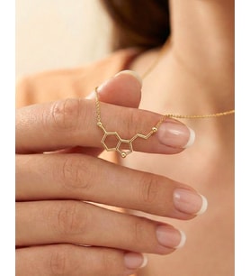 Serotonin Mutluluk Hormonu 14 Ayar Altın Kolye