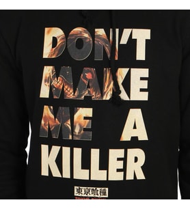 Bant Giyim - Tokyo Ghoul Siyah Kapşonlu Erkek Sweatshirt Hoodie