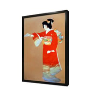 Japon Kadın Çerçeveli Mdf Tablo