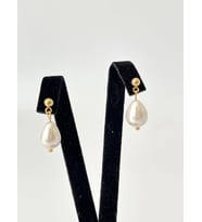 Mayorka İncili Minimal Tasarım Küpe (Gold)