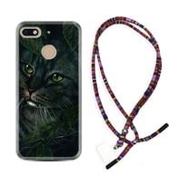 General Mobile GM8 Go GM9 GM20 Pro Plus Kılıf Boyun Asklı Rasta Silikon Flowers Cat 1345
