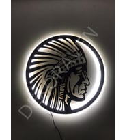Kızılderili Led Işıklı Tablo