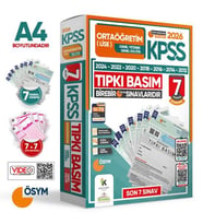 2026 KPSS ORTAÖĞRETİM LİSE ÖSYM Çıkmış Soru Tıpkı Basım 7li Deneme Paketi TG Dijital Çözümlü İnformal