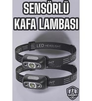 Kafa Lambası Kamp Lambası Led Işık Şarjlı Ayarlanabilir