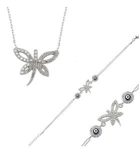 Gümüş Yusufçuk Bayan Set