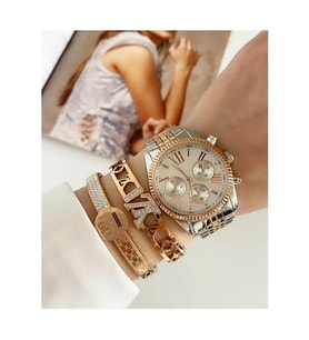 Özel Seri Metal M Kors Model Kadın Kol Saati ( Bileklik Dahil Değildir )