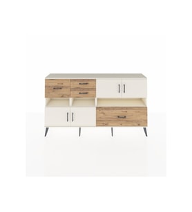 Arges Konsol 5 Raflı 4 Çekmeceli 4 Kapaklı 176x30x99 Aytaşı-Aytaşı/Çam