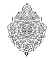 Artdeco Desenli Tuvaller Otantik 30X40Cm Kına 1