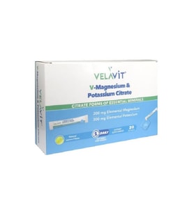 Velavit V-Magnesium & Potassium Citrate 20 Saşe