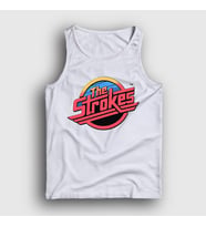 Presmono Unisex Beyaz Vintage Logo The Strokes Atlet 525343tt (Beyaz)
