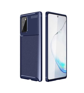 Samsung Galaxy Note 20 Kılıf Esnek Soft Karbon Tasarım Legion Serisi (Lacivert)
