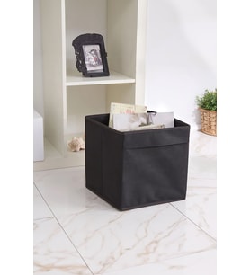 Siyah Kapaksız Kutu Çok Amaçlı Organizer Ofis Kırtasiye Oyuncak Kutusu 30 X 30 (Standart)