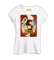 ToBB Raider - Lara Croft Beyaz Kadın Tshirt
