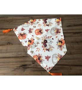 ÇİÇEKLİ BALKABAĞI DESENLİ RUNNER (Çok Renkli)
