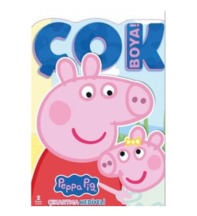 Peppa Pig ve Evie - Çok Boya! Çıkartmalı Dev Boyama Kitabı