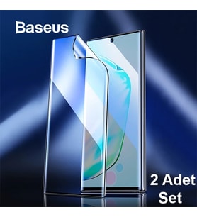 Baseus Sm Galaxy Note 10 Full Ekran Koruyucu 0.15mm 2 Adet Set 0.15MM FULL-SCREEN CU - OVRLAU5631-2