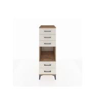 Kronos Dolap Tek Raflı 5 Çekmeceli 44x59x134 Çam-Aytaşı