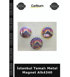 Özel Üretim Hediyelik Hatıra Turistik Dekoratif İstanbul Temalı Metal Magnet Alk4340