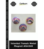 Özel Üretim Hediyelik Hatıra Turistik Dekoratif İstanbul Temalı Metal Magnet Alk4340