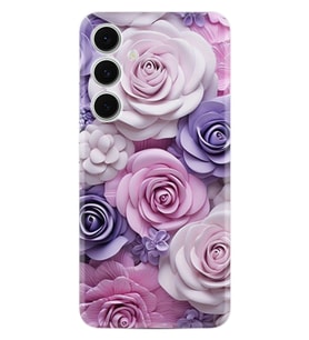 Samsung Galaxy A36 Kılıf Boutique Baskılı Resimli Mor Güller Pcode -029