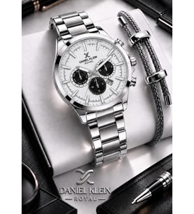 Daniel Klein Premium Çelik Kordon 2 Yıl Garantili 3 Atm Suya Dayanıklı Erkek Kol Saati EDK.R11095.1