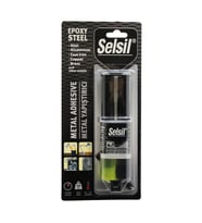 SELSİL EPOXY STEEL METAL ŞIRINGA EPOKSİ YAPIŞTIRICI 28GR. METAL - ÇELİK - ALÜMİNYUM - AHŞAP - PLASTİK (5343)