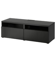 Tv sehpası, venge, 120x42x39 cm, LAPPVIKEN, fren raylı