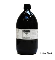 Rohrer&Klingner Kaligrafi mürekkebi Zeichentusche 29-airbrush-fırça-divit-sulu boya 1000ml-770-black-1Ad (Çok Renkli)