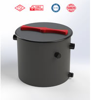 Tankplast YTPE 0.3 Lt Sn Yağ Tutucu-Yağ Ayırıcı-Tezgah Altı Polietilen (HDPE)Yerli Üretim Silindir Tip