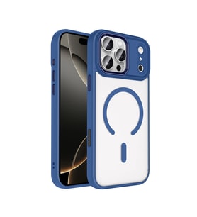Apple iPhone 18 Pro Max Kılıf Wireless Şarj Özellikli Zore Krom M-safe Silikon Kapak