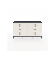 Arges Konsol 4 Raflı 2 Çekmeceli 8 Kapaklı 176x30x99 Antrasit-Aytaşı