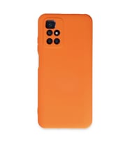 Xiaomi Redmi 10 2022 Kılıf Nano İçi Kadife Silikon - Turuncu