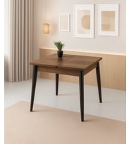 Yanlardan Açılır Büyüyen Yemek Masası Ceviz 65x100cm SADECE MASA FİYATIDIR