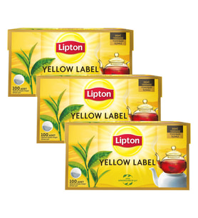 Lipton Yellow Label Demlik Poşet Çay 100 lü x 3 Adet