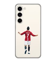 Samsung Galaxy S23 Uyumlu Cristiano Ronaldo Tasarımlı Şeffaf Telefon Kılıfı