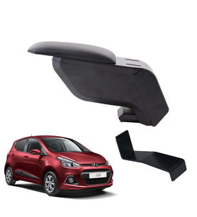 Hyundai i10 2021 Delmesiz Çelik Ayaklı Siyah Kolçak Kol Dayama