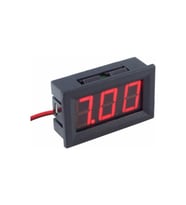 0.56 inç Dijital Voltmetre Panel Tip, 0-30V, Kablolu, Kırmızı Gösterge