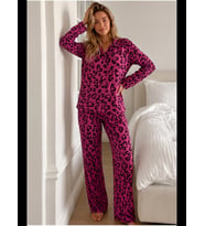Night Kadın Bürümcük Tam Boy Pijama Takımı