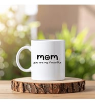 Northcity Mom You Are My Favorite Yazılı Kupa Model 205 Anneye Hediye Seramik Kupa Şık Tasarım Kahve Kupası