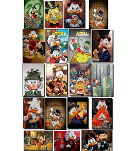 Retro Donald Duck karikatür 29 lu Duvar Posteri 10cm*15cm