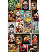 Retro Donald Duck karikatür 29 lu Duvar Posteri 10cm*15cm