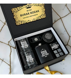 Kişiye Özel Viski Sever Hediye Kutusu Premium Seri