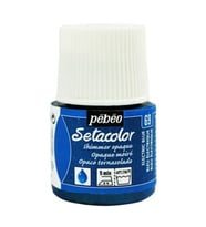 Pebeo Setacolor Shimmer (Pırıltılı) Opak Kumaş Boyası 69 ELECTRIC BLUE 