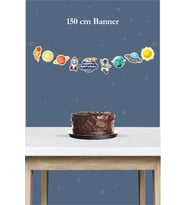 Uzay Temalı Büyük Banner *Kalın Kağıt 150cm